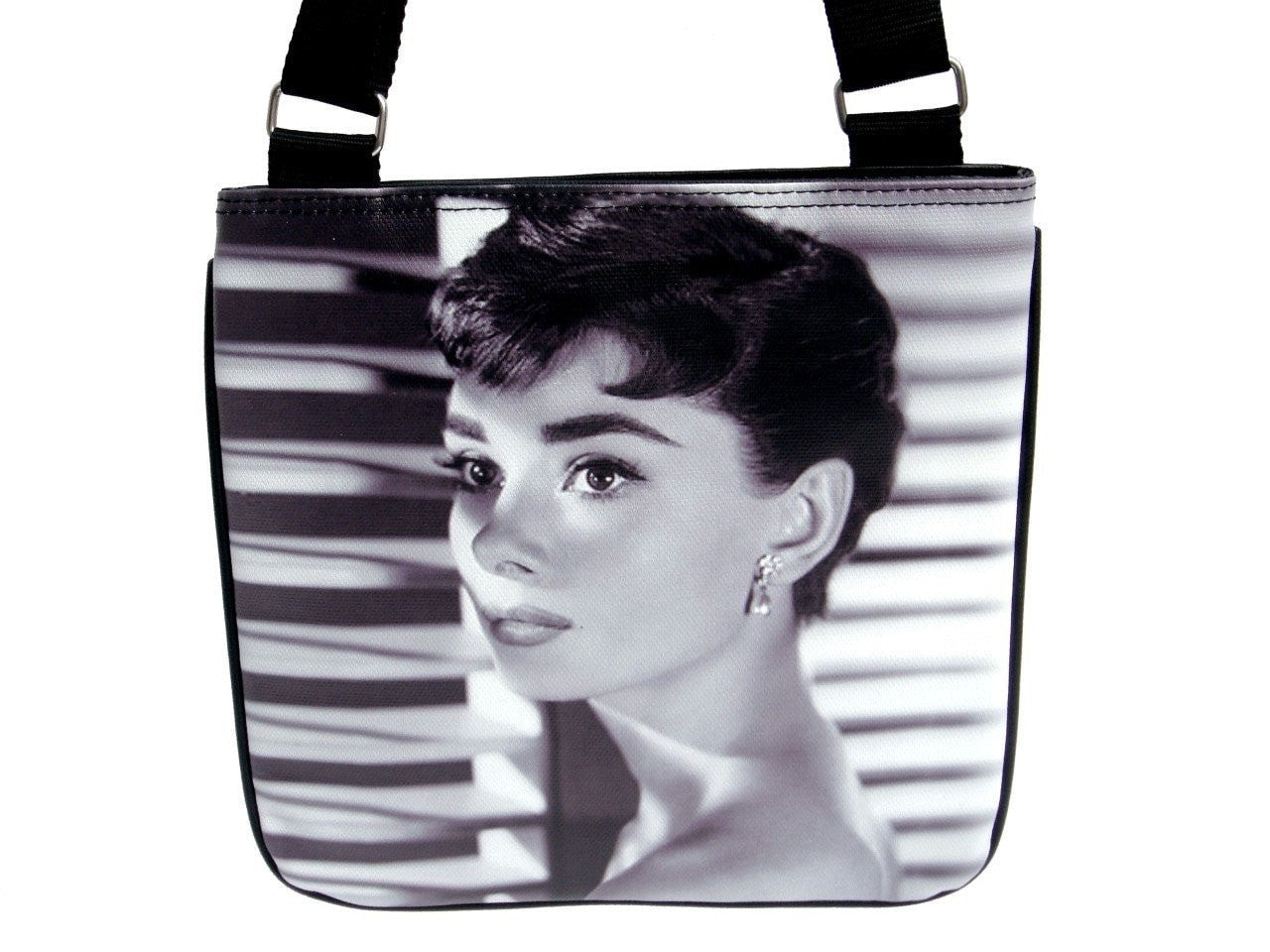 Audrey Hepburn Breakfast at Tiffany's Picture Collage Cross Body Bag Purse