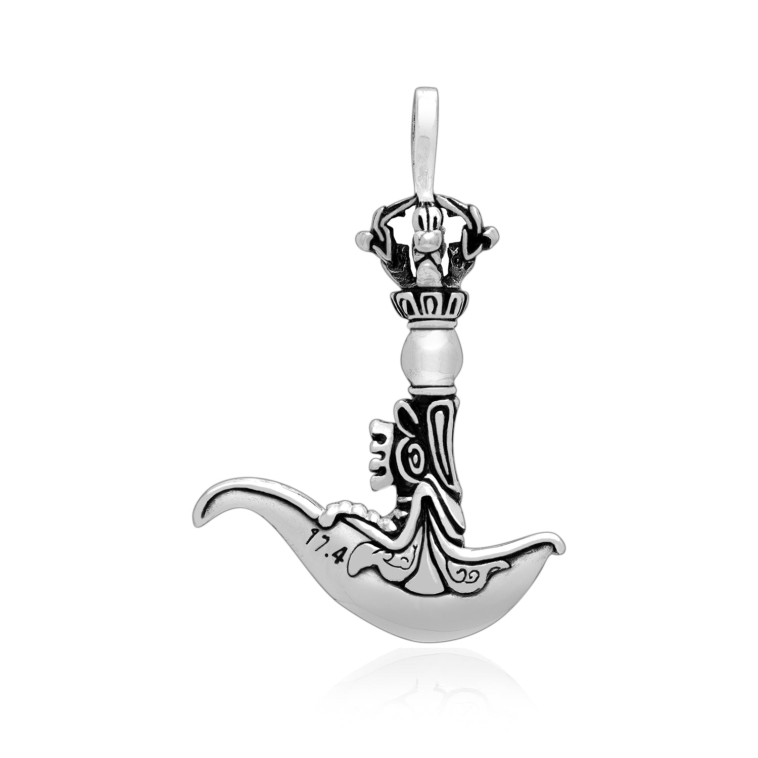 925 Sterling Silver Kartika Pendant with Dorje