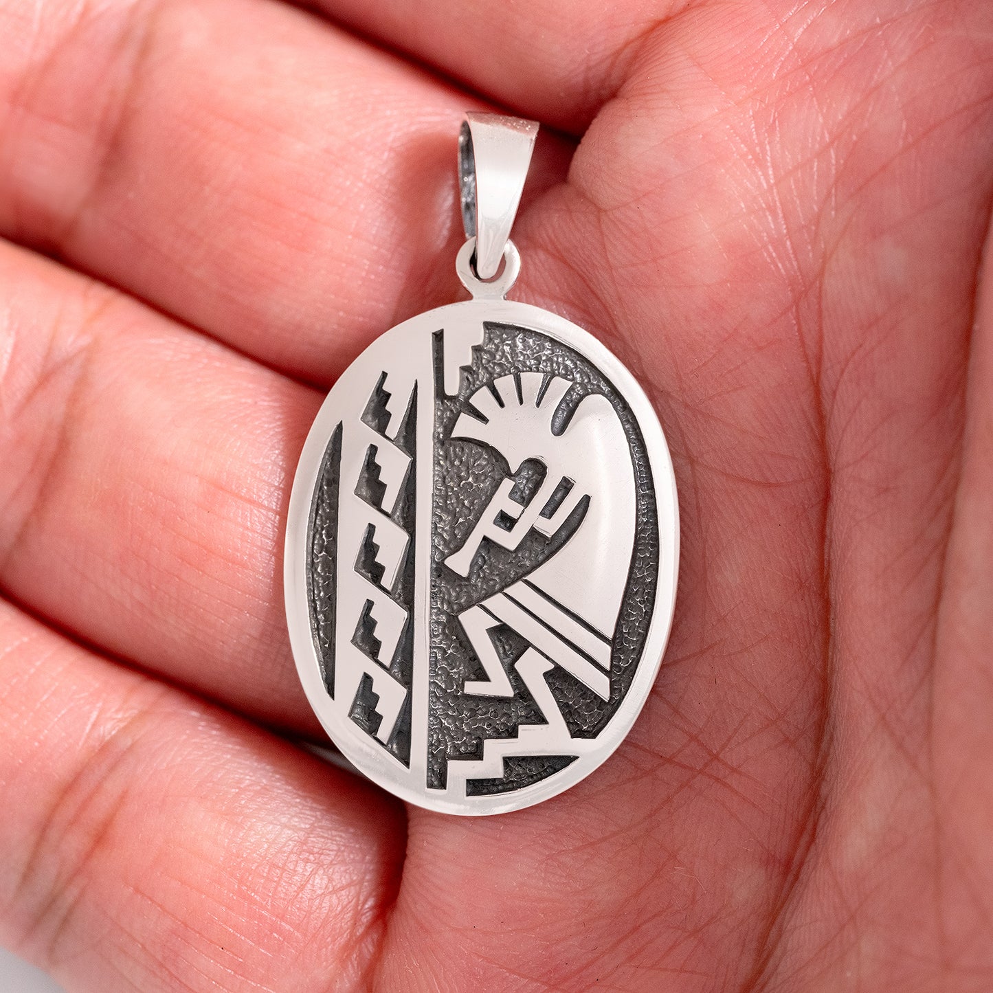 925 Sterling Silver Kokopelli Pendant