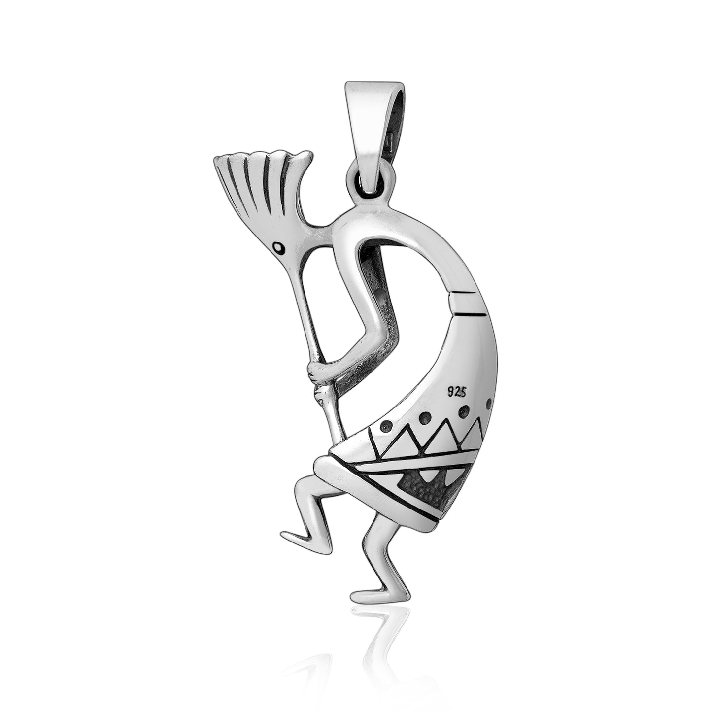 Sterling Silver Kokopelli Deity Pendant