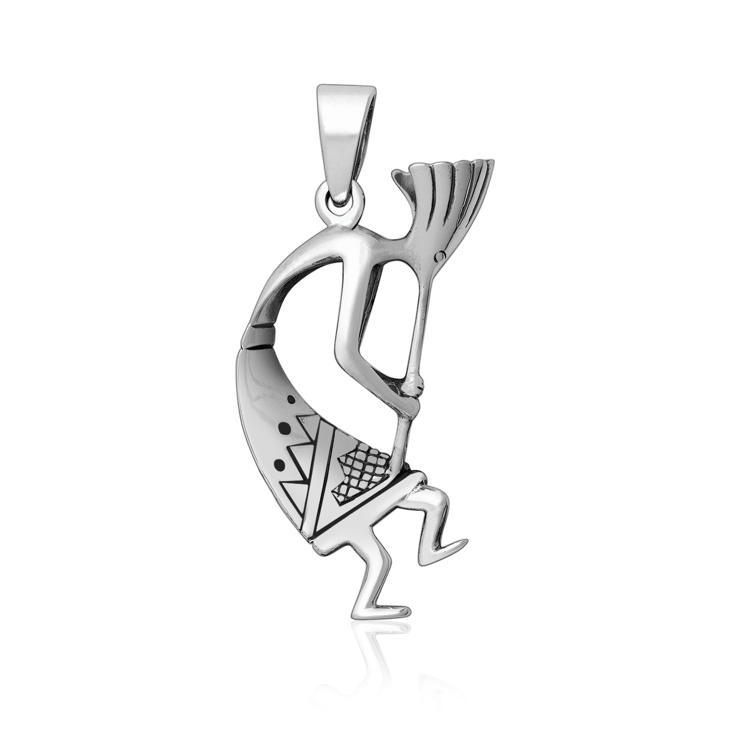 Sterling Silver Kokopelli Deity Pendant