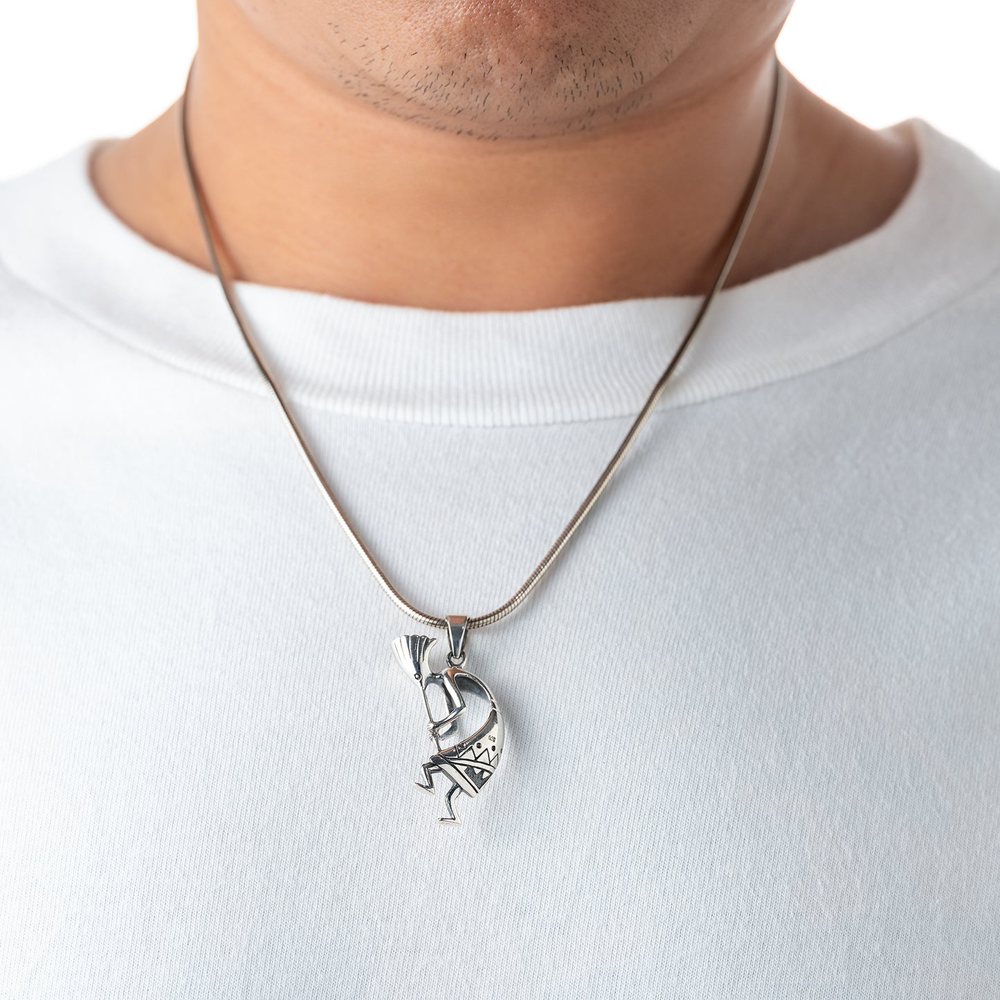 Sterling Silver Kokopelli Deity Pendant