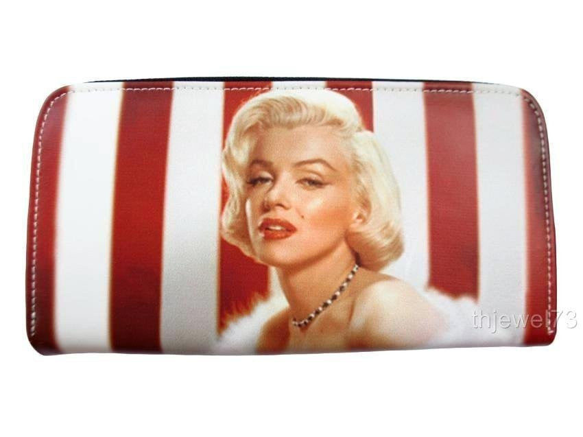 Marilyn Monroe Retro Credit Card Money ID Holder Wallet Purse Bag - SilverMania925