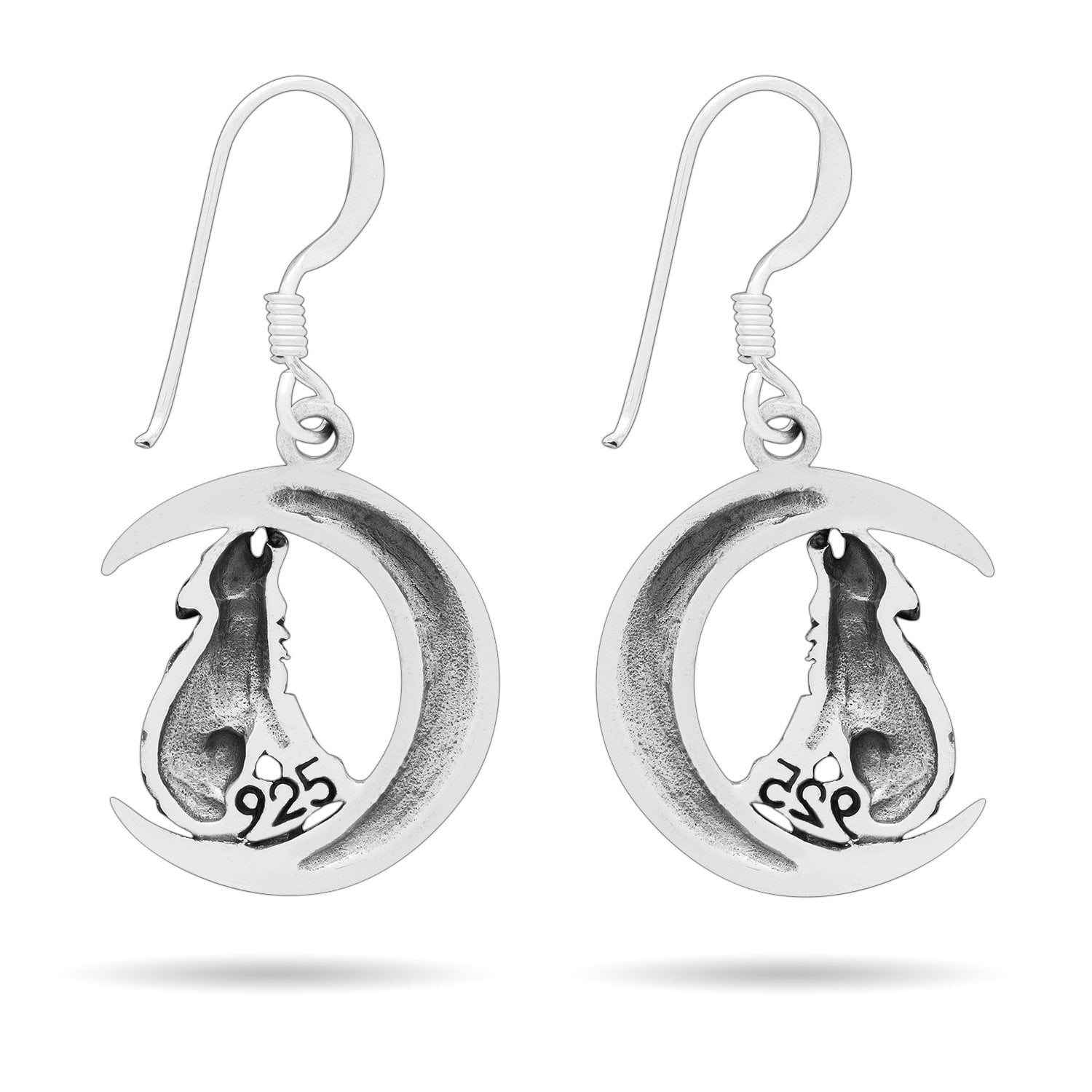 Crescent Moon and Northern Star Earring Set