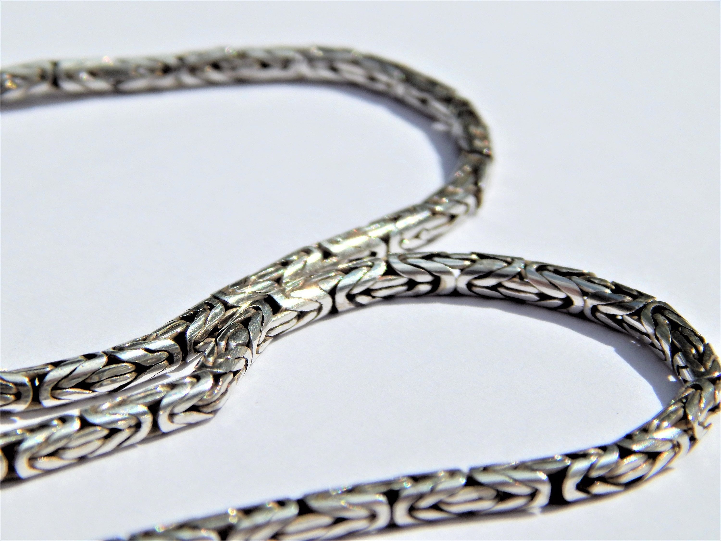 Silver Byzantine Chain Necklace, Shop